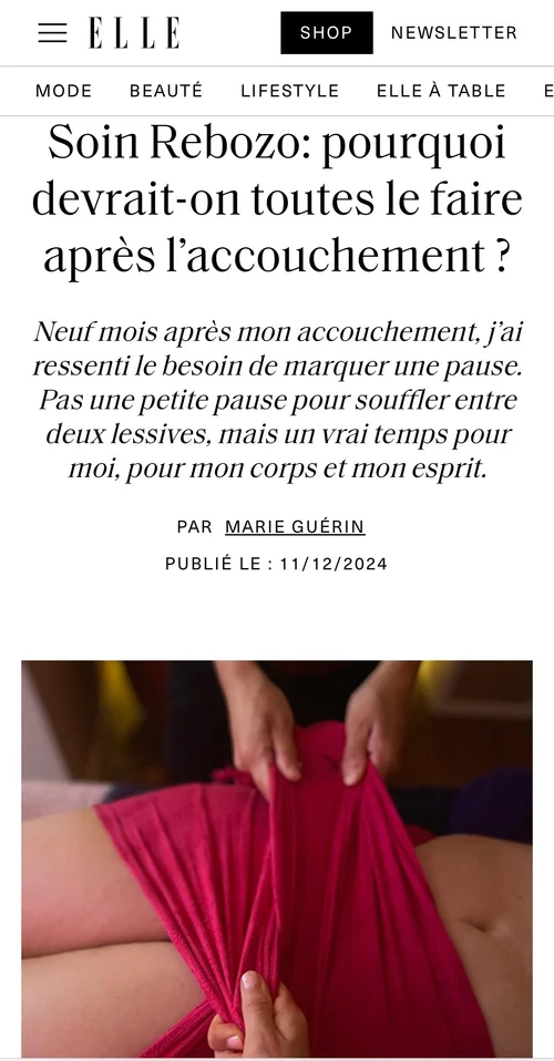 elle magazine: rebozo